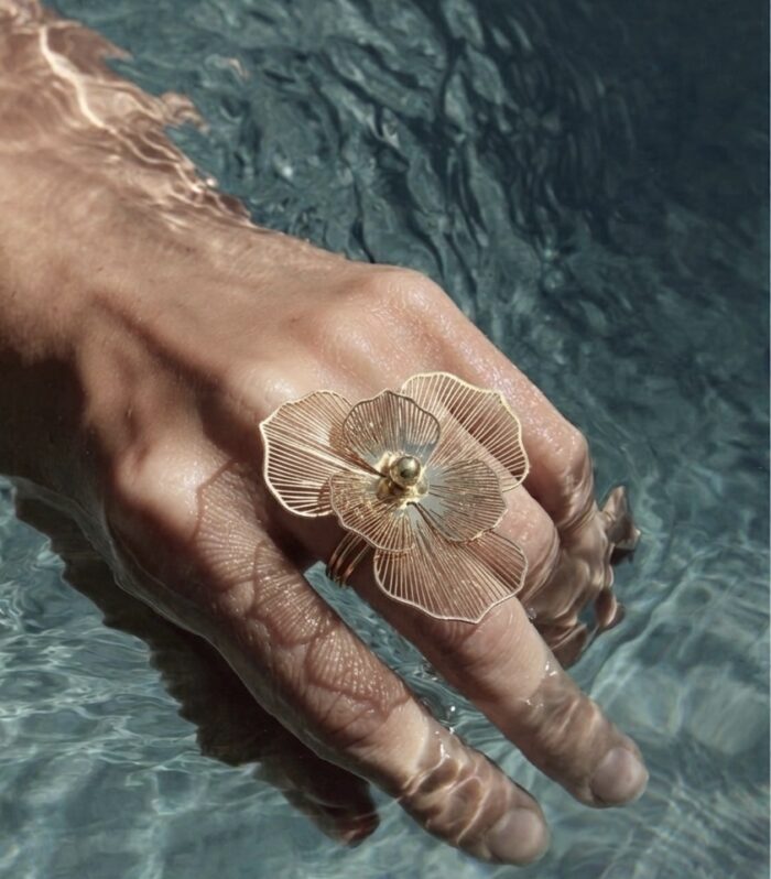 Anello petalo Sun