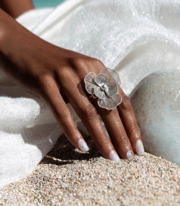 Anello petalo Moon
